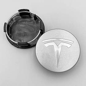 Ковпачки (заглушки) в литі диски TESLA (Тесла) 58 мм Сріблясті (6005879-00-A, TLB0011)