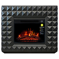 Камінокомплект Електрокамін ArtiFlame Diamond AF23S Чорний (зі звуком) Електричний 3D Камін, фото 3
