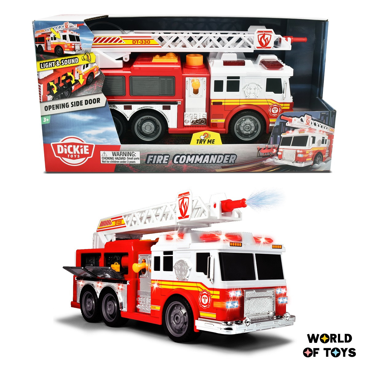 Пожежний автомобіль Dickie Toys Командор водомет зі світлом і звуком (3308377)