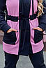 Р. 48-70 Жіночий теплий спортивний костюм великого розміру з кардиганом на флісі, фото 5