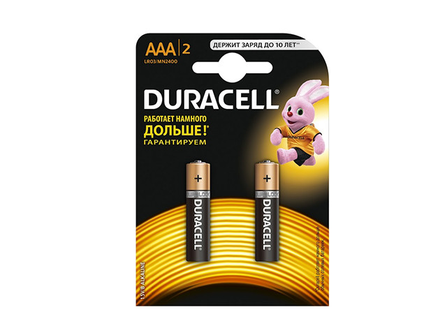 Батарейки Duracell LR-03/блістер 2шт (10), фото 1