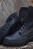 Тактичні армійські берці, зимові, MAX Fusion Winter чорнi, військове зимове шкіряне взуття, фото 8