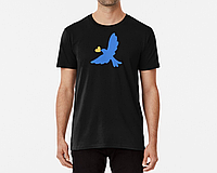 Чоловіча та жіноча Патріотична футболка з принтом Голуб миру Україна