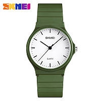 Женские стильные часы Skmei 1419AG Army Green