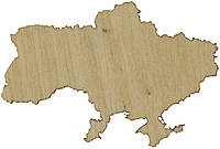 Карта України 3,5х5,5см фанера(5)
