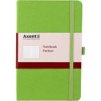 Блокнот A5 96арк. кліт. тв. обкл. "Partner" салатовий №8201-04/Axent/(18)(36)