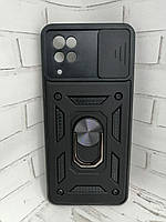 Чехол накладка для Samsung A12, A125F противоударный бампер Honor Hard Defence черный
