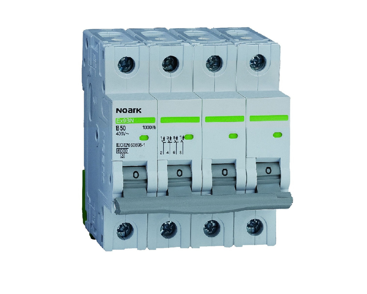 Автоматичний вимикач 4P, 32А, C, 6кА NOARK серія Ex9BN (100176)