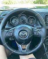 Оплетка чехол на руль со спицами для Mazda 2 3 6 2013 - 2017 CX-9 CX-5