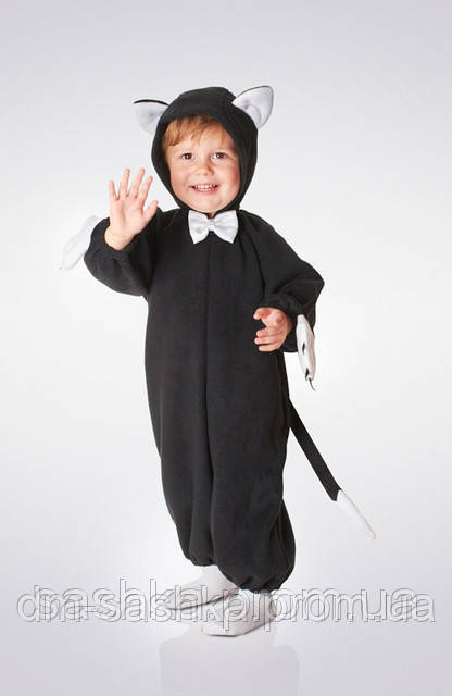 Дитячий карнавальний костюм Котик чорний для дівчинки