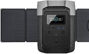 Комплект EcoFlow DELTA + 3*110W Solar Panel: зарядна станція та три сонячні панелі