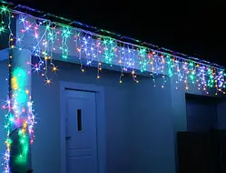 Гірлянда світлодіодна бахрома 120LED, розмір 3х0.5 м, мульти