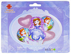 Набір кульок з гелієм "Принцеса Софія" 5шт №836917/Pelican/(1)