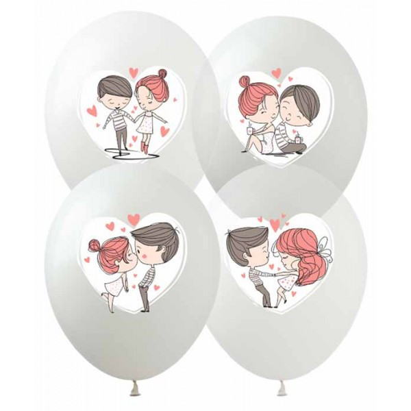 Кулька латексна з гелієм 12"/30см "Love is..." 10шт №828690/Pelican/(1)