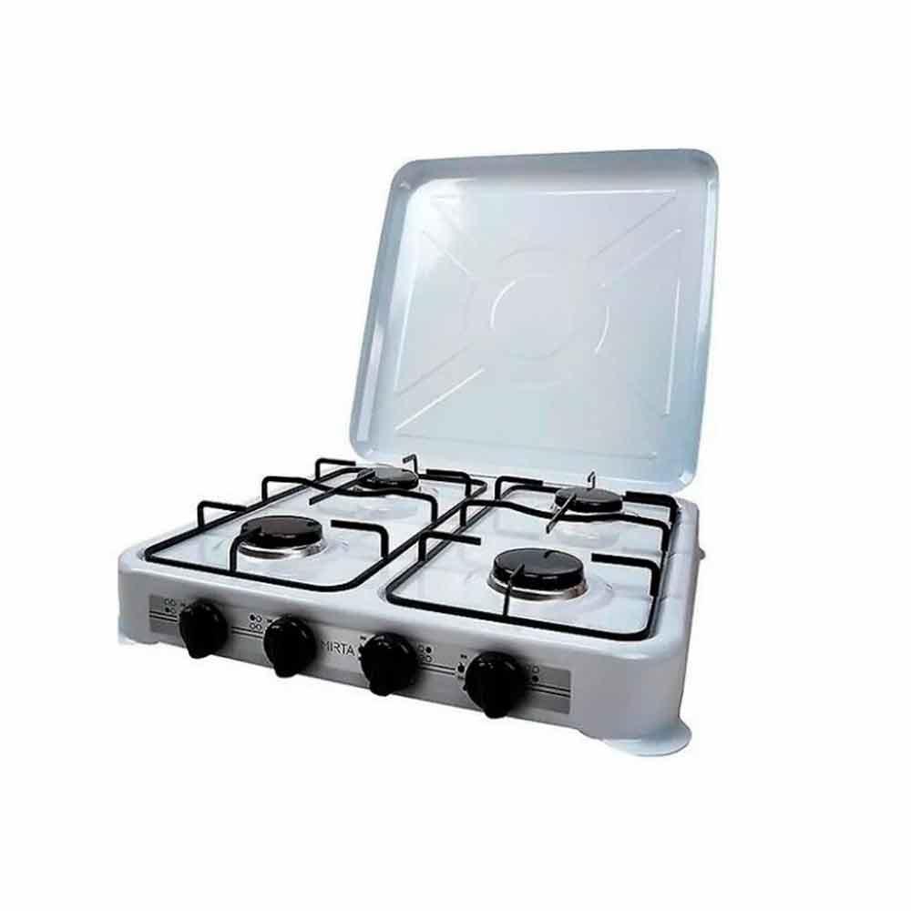 Газовая плита таганок MIRTA GS-1004LW на 4 конфорки настольная бытовая ...