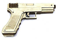 Іграшка дерев'яна Конструктор пістолет Glock 19 №HG-0037 Handy Games