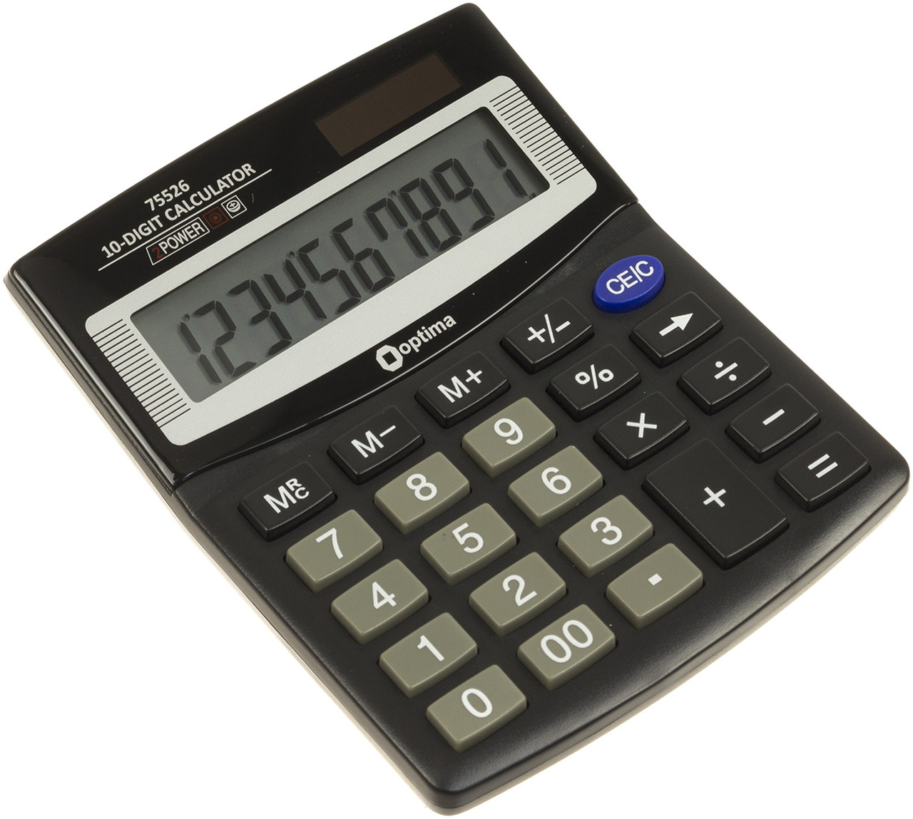Калькулятор "Optima" №O75526 (10-розряд.) 125х100х27мм (1) (20)