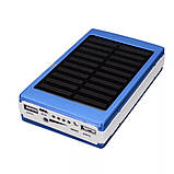 Світлодіодний LED ліхтар повербанк Solar Power Bank Solar LHP 5500 mAh сонячна панель, акумуляторна батарея, фото 5