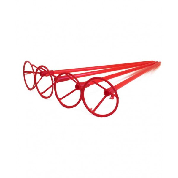 Паличка 50см з кріпленням для кульки фольгов.,червона №883202/Pelican/(1)(50)(2000)