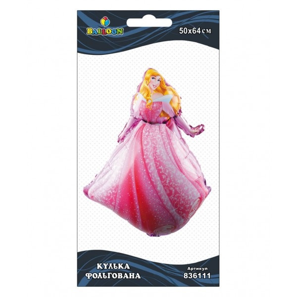 Кулька повітр. фольгована "Красуня" 64см №836111/Pelican/(1)