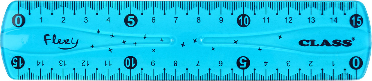 Лінійка пласт. 15см "Class" Flexi №9010(48)