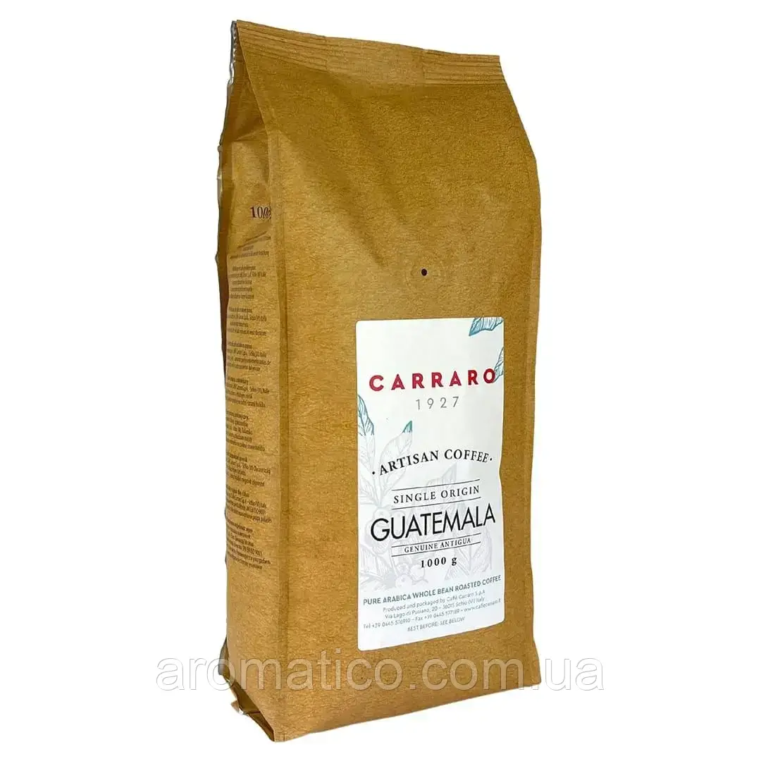 Кава у зернах Carraro Guatemala 100% 1 кг
