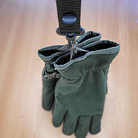 Тактические перчатки на флисе, Перчатки зимние, Перчатки армейские на флисе теплые зеленые, варежки ВСУ хаки