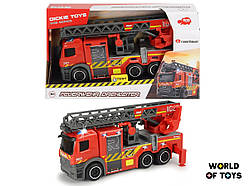 Пожежна машина Dickie Toys "Мерседес" з телескопічною драбиною, зі звуком і світловими ефектами 23 см (3714011)