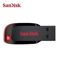 USB Флешка 2.0 32 GB для комп'ютера Sandisk Cruzer Blade 32 ГБ Чорно-червоний (SDCZ50-032G-B35)