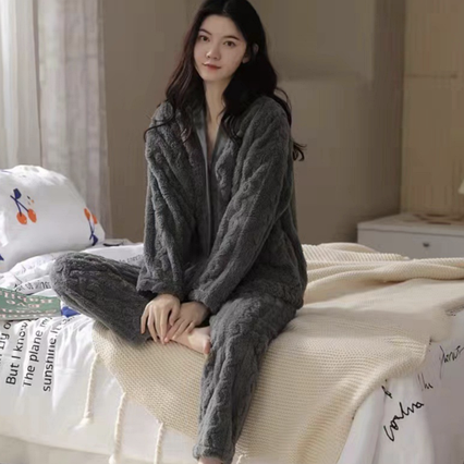 Тепла піжама жіноча Gelato Pjs XS-S темно-сіра