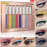 Набор матовых подводок для глаз Cakaila Liquid Eyeliner