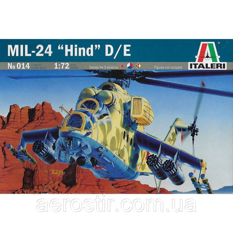 Ми-24 Д/Е "Hind".1/72 Italeri 014