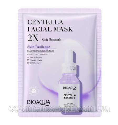 Тканинна маска з есенцією азіатської центели Bioaqua Centella Facial Mask