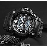 Чоловічий наручний електронний годинник Skmei 1283 All Black спортивний водостійкий кварцовий годинник, фото 3