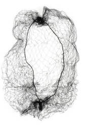 Сітка для волосся павутинка для зачісок чорна