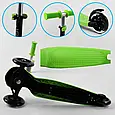 Дитячий самокат трансформер 3в1 триколісний Best Scooter PL-315 Зелений, сидінням, батьківською ручкою, фото 7