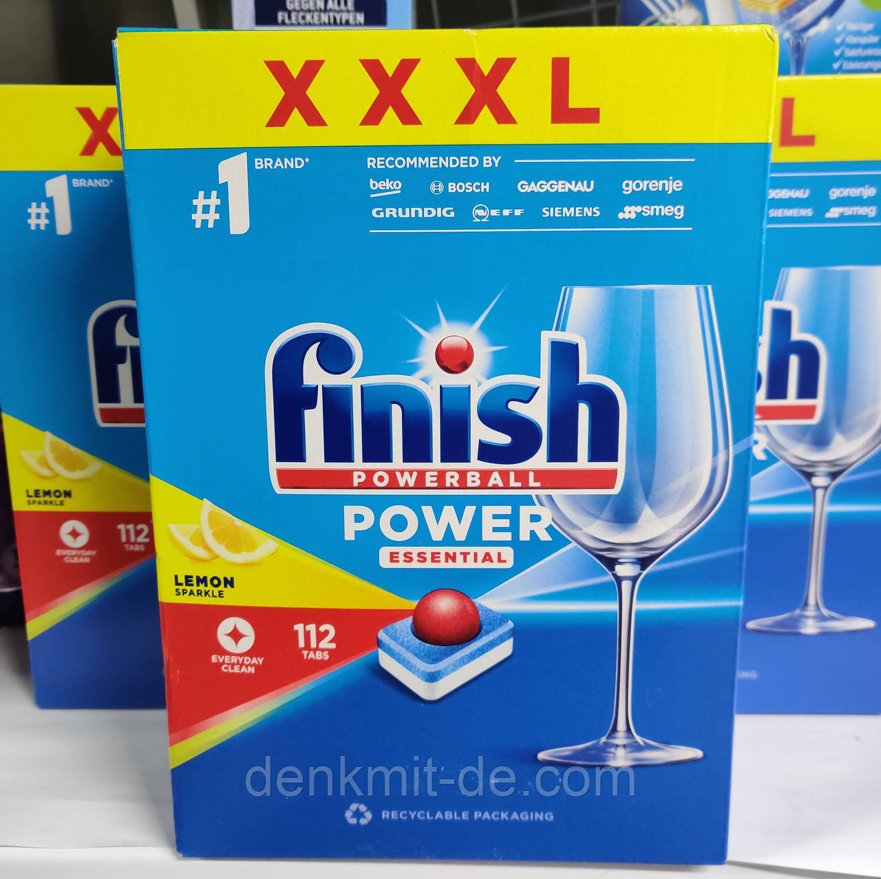 Таблетки для посудомийних машин Finish Powerball power essential XXXL 112 шт