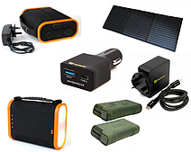 Павербанки, зарядні станції, генератори, сонячні панелі, USB, зарядний пристрій
