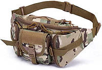 Водонепронецаемая поясная сумка с регулируемым ремнем DYJ Tactical Fanny цвет мультикам Pack
