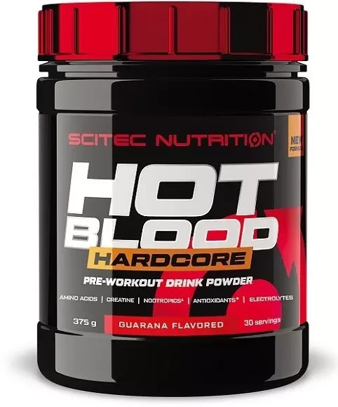 Передтренувальний комплекс Scitec Nutrition Hot Blod Hardcore 375 g
