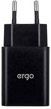 Зарядний пристрій Ergo EWC-130QC 1xUSB Wall Charger QC 3.0 18 W Black, фото 5