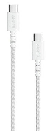 Кабель Anker Powerline Select + USB-C to USB-C - 0.9 m White (A8032H21), фото 1