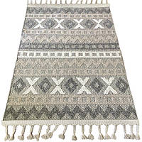 Розмір 150 x 300 см,Скандинавський стиль, Килим безворсовий на підлогу Nar Hali Natura 0038, сірий