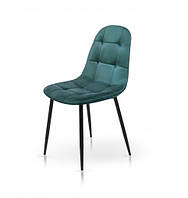 Стілець м'який Квест на чорних ніжках зелений
