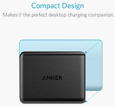 Мережевий зарядний пристрій Anker PowerPort 5 Speed - 51.5W 1xQC3.0 & 4xPIQ Black, фото 3
