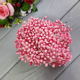 Тичинки цукрові кульки. Рожеві. 50 ниток — 100 головок, фото 2