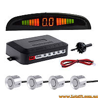 Парктронік автомобільний парковий радар 4 датчики LED-дисплей