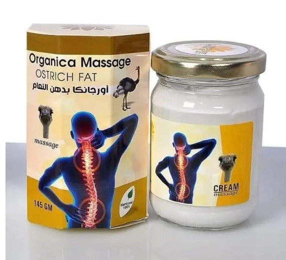 Крем мазь зі страусиним жиром Massage ostrich fat коквінт вбивця болю Єгипетський LOTUS