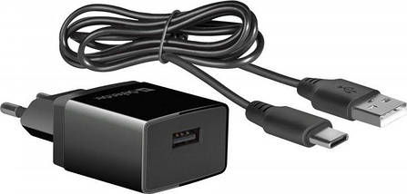 Мережевий зарядний пристрій Defender UPC-13 1xUSB, 5V/2.1А з кабелем USB Type-C (83559), фото 6