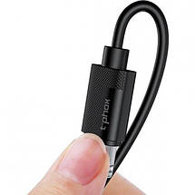 Зарядное устройство T-PHOX T-PHOX Mini 12W 2.4A + Micro cable 1.2m (Black) (Mini(B)+Micro), фото 6